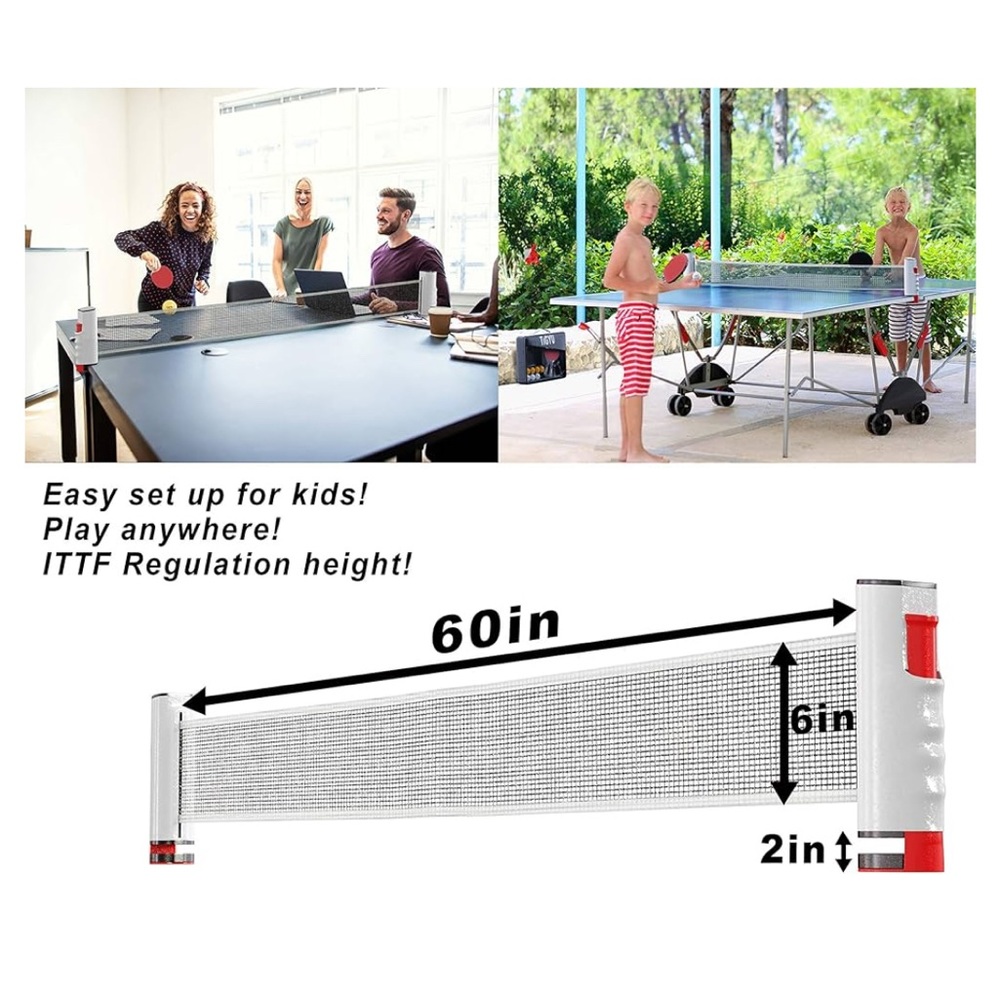Portable Table Tennis Net Set - Picture 3 of 3